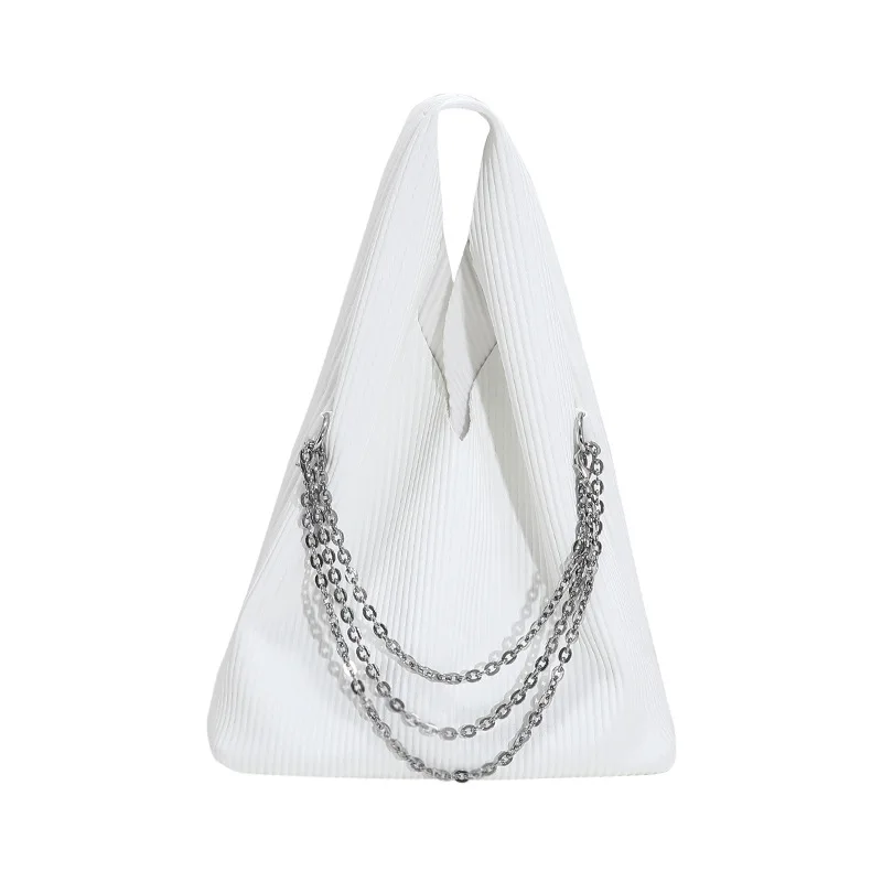 

1440-White Leather Shoulder Bag Handbag Adjustable Women Pocket Bag Ladies Messenger Bag