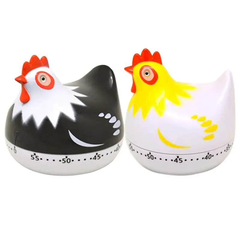 

Kitchen Timer Cute Hen Shape Cooking Timers Portable 60min Alarm Clock Kitchen Timer Mulitfunctional Stopwatch Kitchen Tools