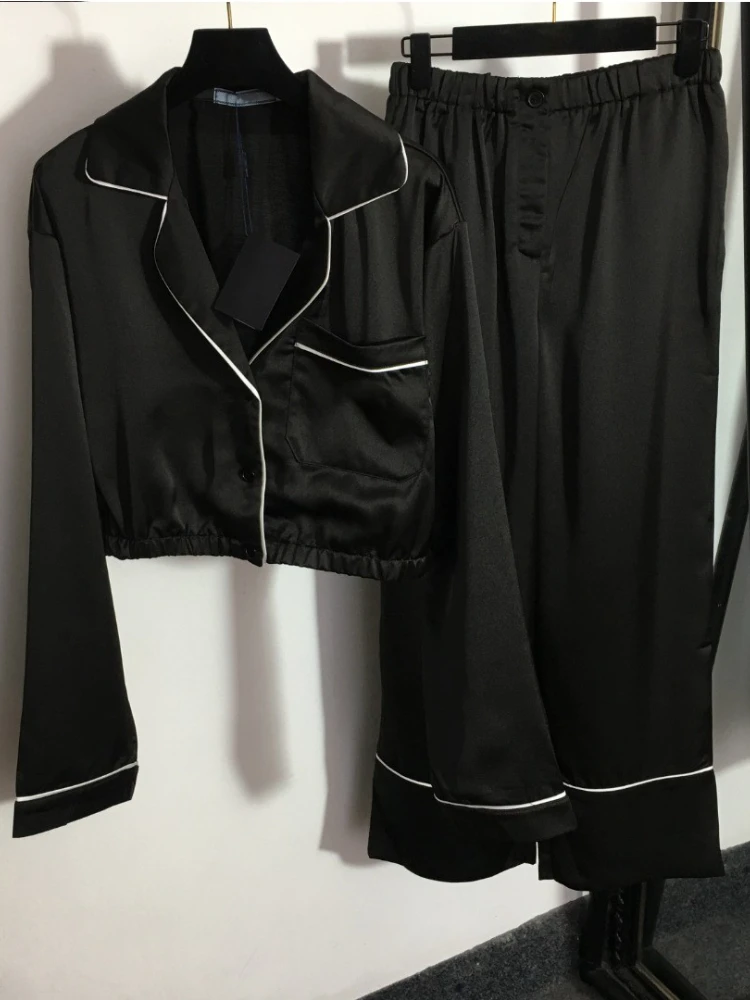 

Повседневные домашние костюмы для женщин, элегантный повседневный свободный комплект из двух предметов для отдыха, модная уличная одежда, ...