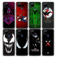 phone case for realme q2 c20 c21 v15 8 case c25 gt neo v13 5g x7 pro ultra c21y case silicone cover marvel venom spiderman