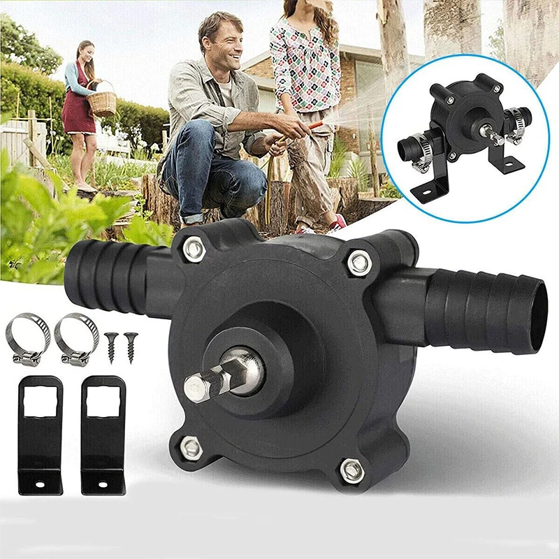 

Ручные самовсасывающие переносные насосы для жидкости, портативный насос для дизельного масла и жидкости, водяной насос с электродрелью, инструмент для дома и сада