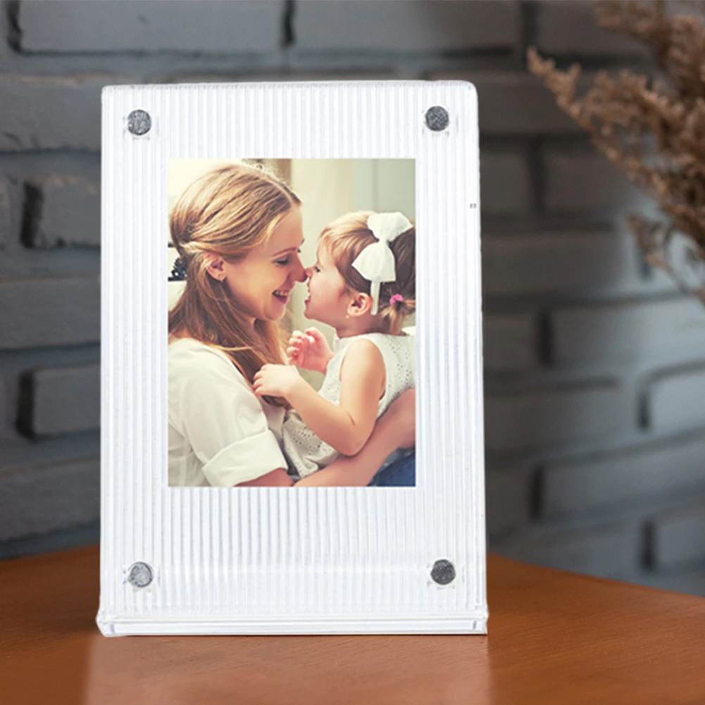 Акриловый держатель для фотографий Настольная Фотография фотография L-образной