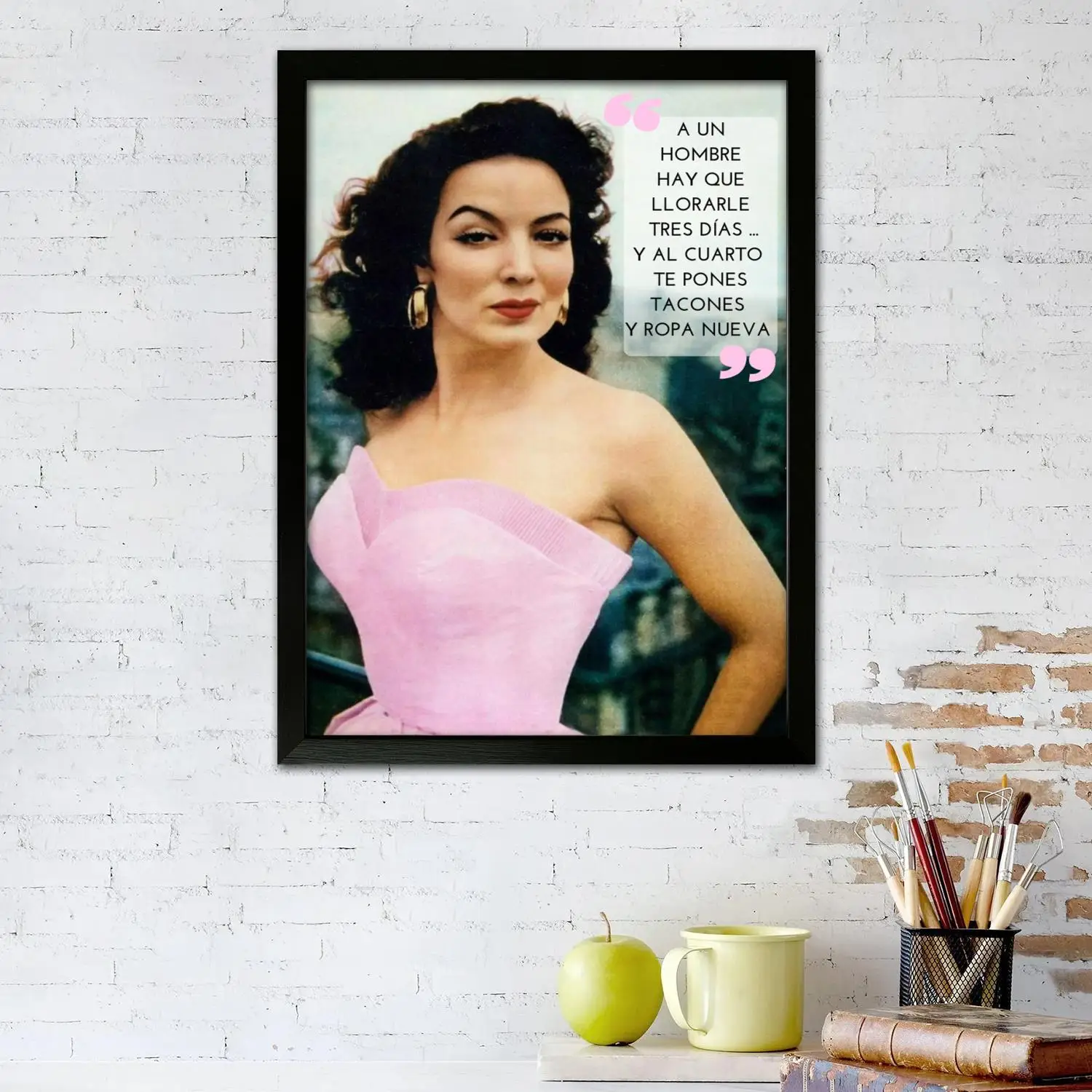 Фото Плакат на холсте Maria Felix, настенное искусство, печать с изображением, современная семья, декор для спальни, постеры, декоративная живопись №2