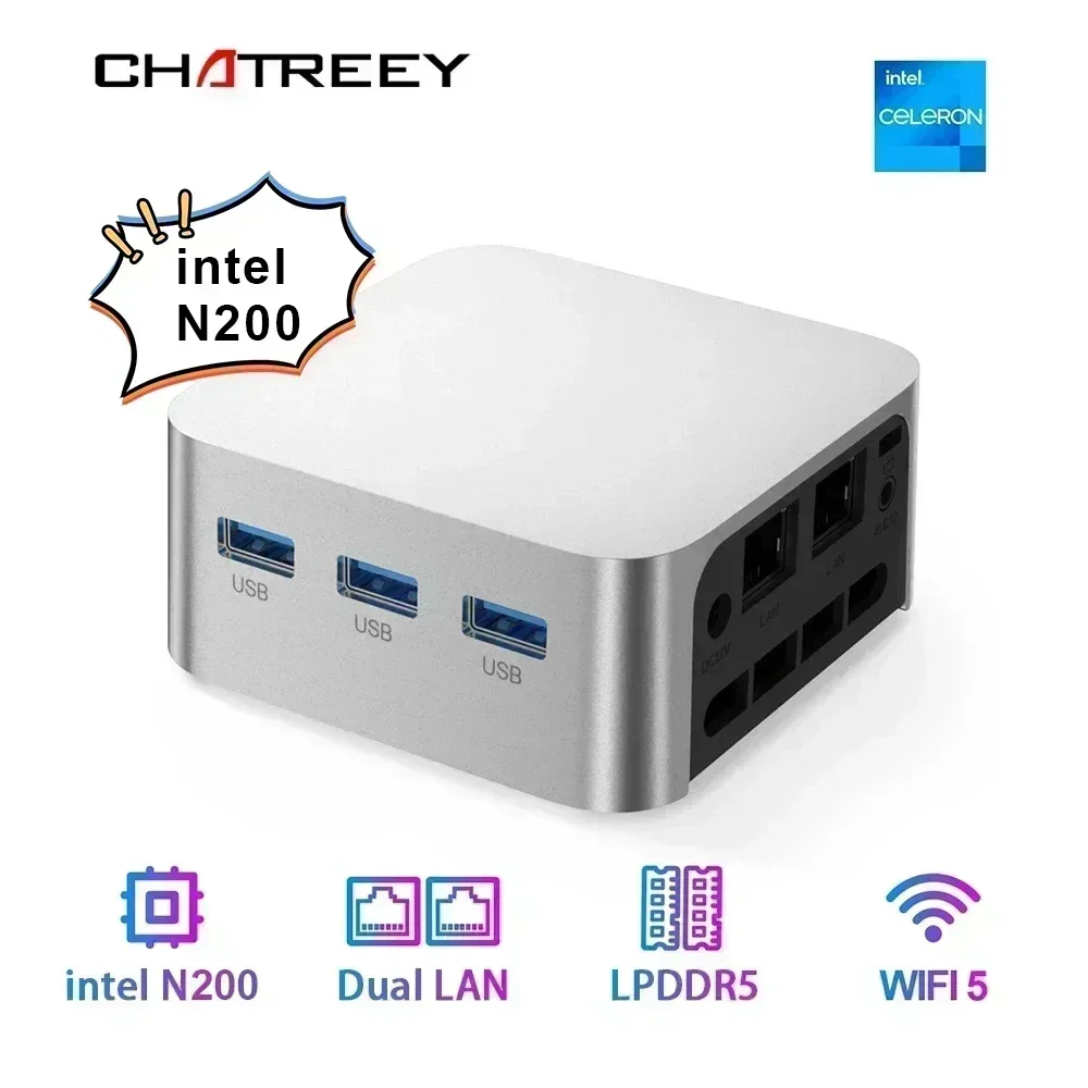Intel Celeron N200/N100 Chatreey T8 Plus Мини-ПК | AliExpress
