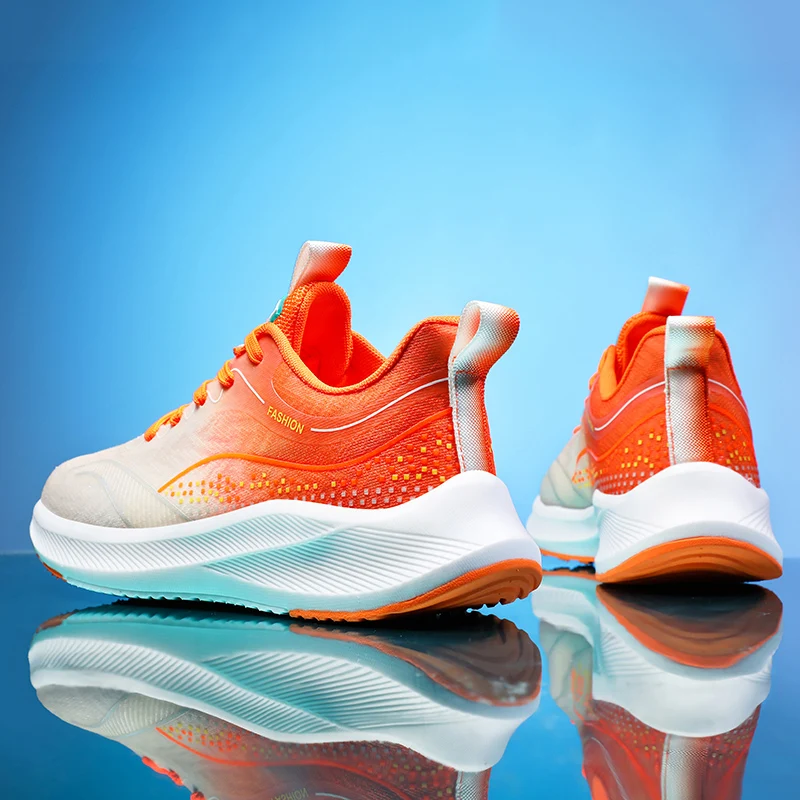 Running Shoes Breathable Outdoor Sports Shoes Lightweight Lace-UP Sneakers for Women Comfortable Athletic Men Training Footwear