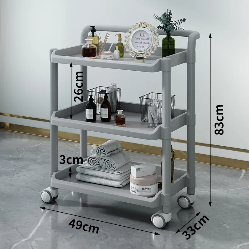 Тележка на колесиках барная тележка маникюрная вспомогательная косметика