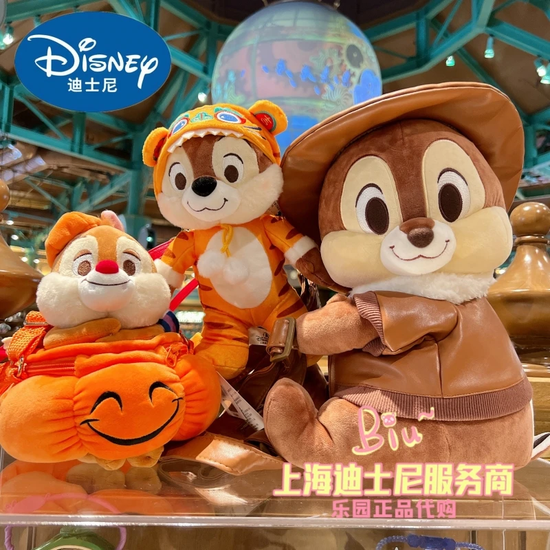 

Disney Cartoon Chip An Dale Underarm Bag Handbag Shoulder Bag Messenger Halloween Storage Bag Large Capacity Plush For Girl Gift