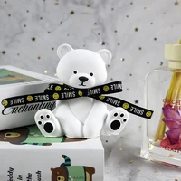ins3d cute sitting down bear darling bear aromatherapy candle silicone mold diy gift c1464