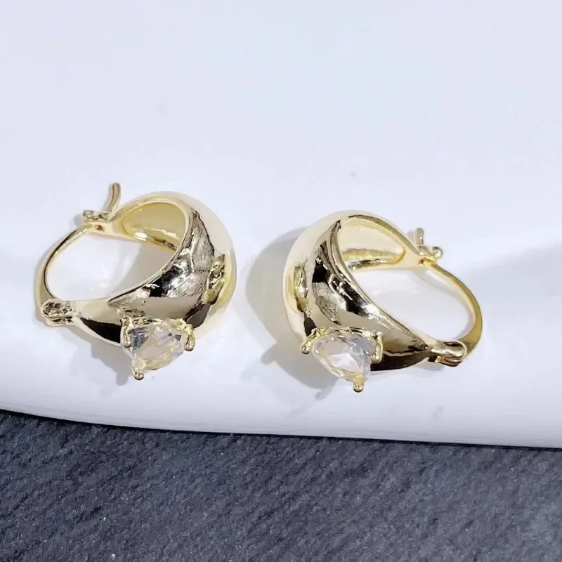 Высококачественные металлические серьги в гонконгском ретро-стиле простые и