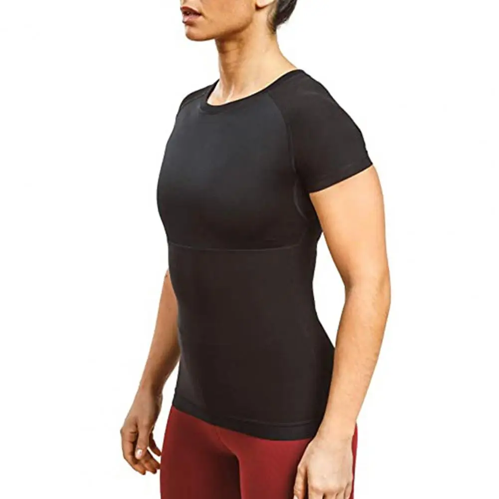 Топ-футболка для похудения и потери веса с круглым вырезом |