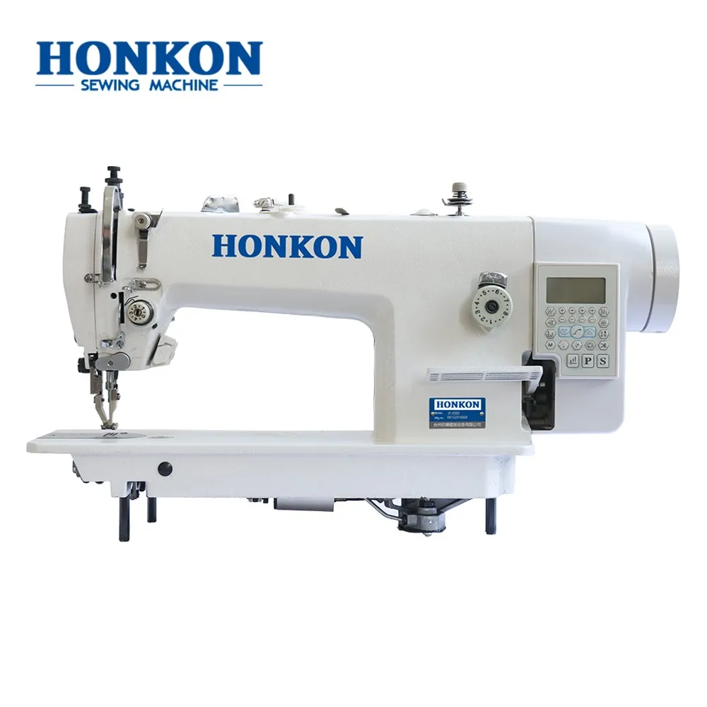 

HK-0303-D4 Computerized Single Needle Leather Industrial Lockstitch Sewing Machine 1-15mm Max. Sewing Thickness HONKON