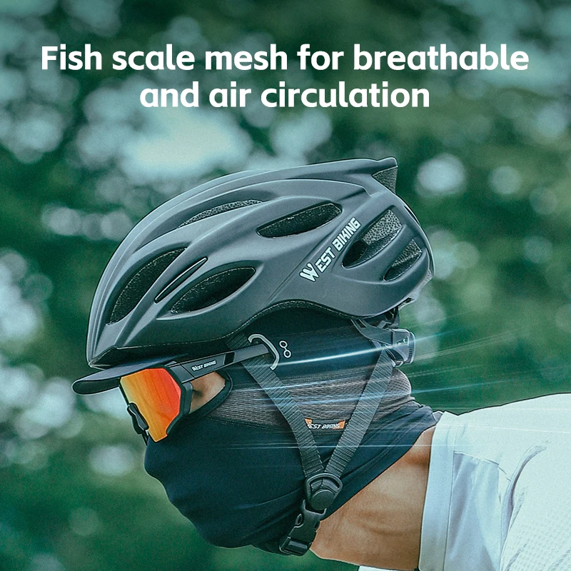 WEST BIKING крутая летняя велосипедная кепка из ледяного шелка дышащая полнолицевая