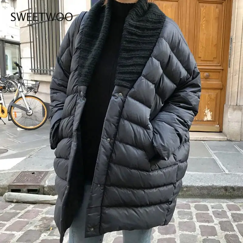 Ladies Jackets Keep Warm In Autumn And Winter 2022 New Cotton Coat With Belt, Ladies Loose Pocket Bubble Thick Down Jacket