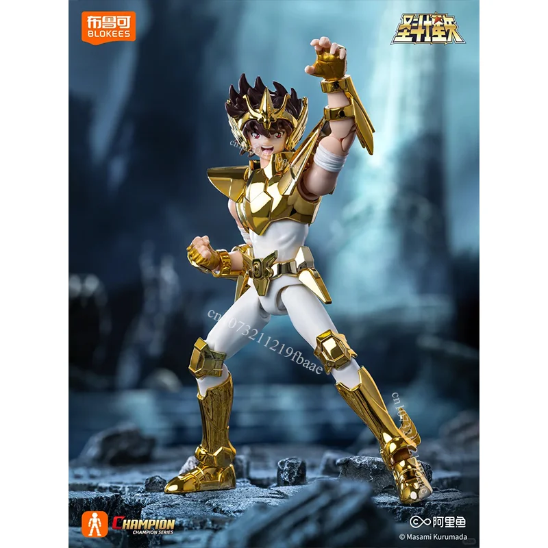 Фото Оригинальная фигурка Blokees Saint Seiya: Святой Сейя, Китайский Дракон (Хёга), сборная модель Пегаса, класс Чемпиона Ex 40Th, гальванизированная, подарочная версия №4