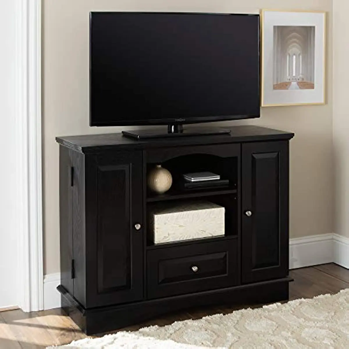 

Open Shelves for TV's up to 48" Living Room Storage Shelves Entertainment Center