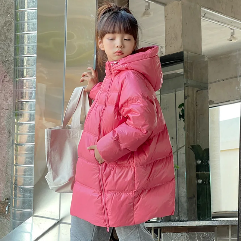 

Children Girl Winter Puffer Jackets 8 10 12 years Fashion Casual Down Coat