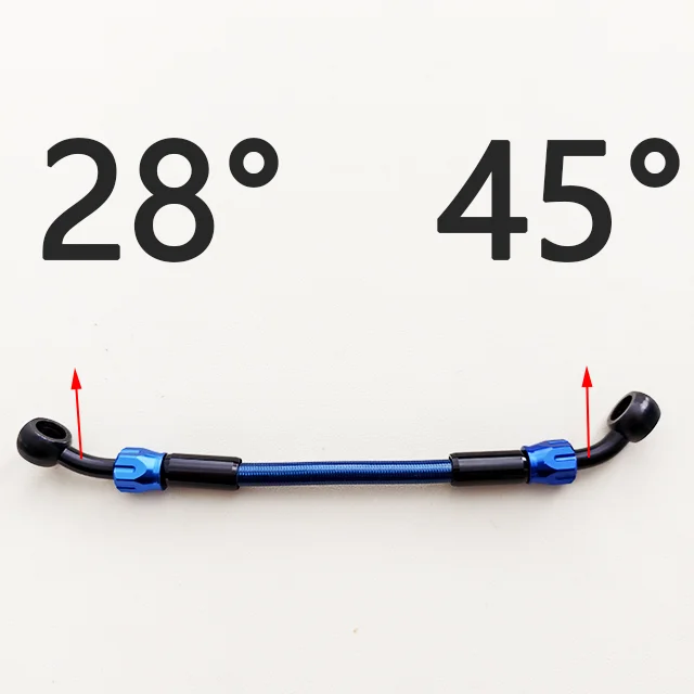 

Прозрачный плетеный тормозной шланг BlueAN3 M10, мотоциклетная гидравлическая трубка сцепления, главный цилиндр, тормозное масло, трубка DOT, усиленная гоночная трубка