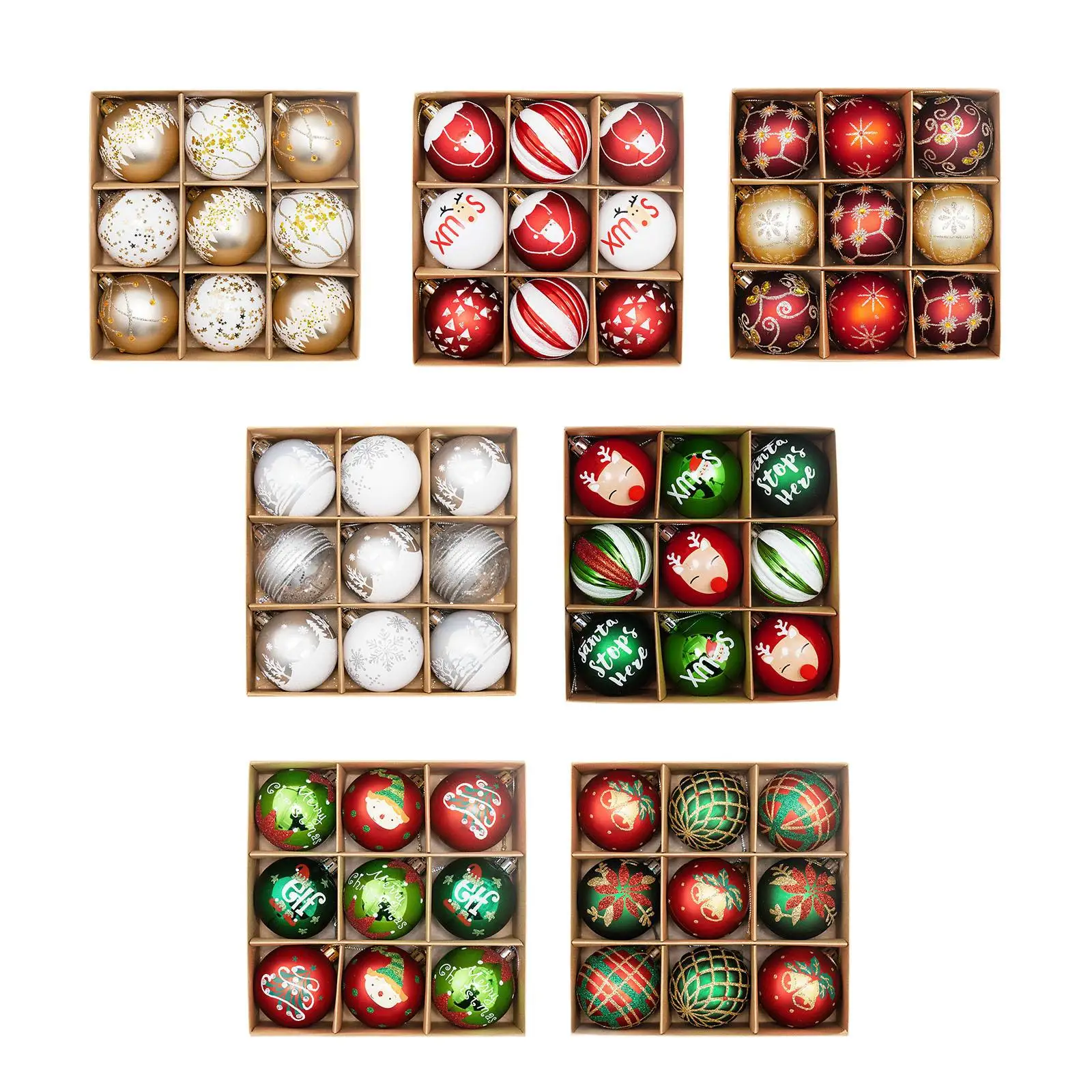9 шт. 6 см рождественские шары безделушки подвески украшение для рождественской