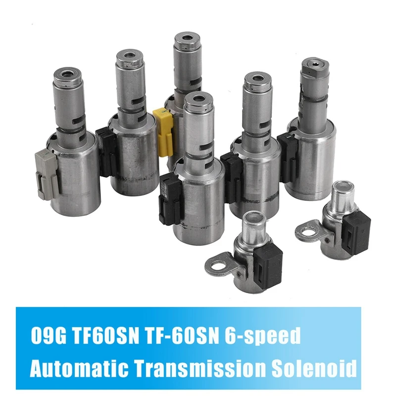 

8Pcs 09G TF60SN 6-Speed Transmission Solenoid Set for - TT Golf Jetta Passat Sharran Touran Mini Skoda 2003-2011-boom