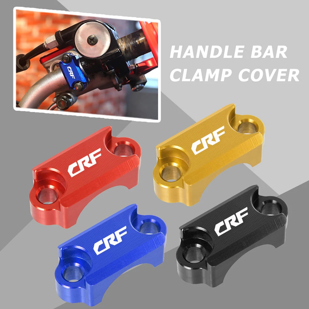 

crf logo Brake Master Cylinder Clamp For HONDA CRF450R CRF 450RX 450L 300L 250R 250RX CRF250L Motorcycle Handle Bar Clamp Cover