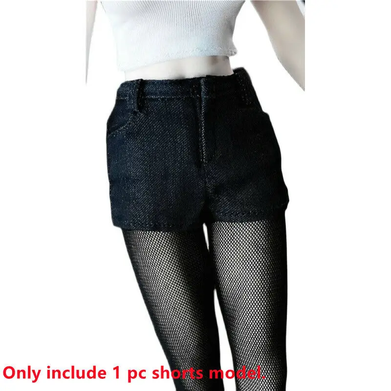 

1/6 Scale Female Soldier Black Slim Shorts Hot Pants Model for 12" Doll