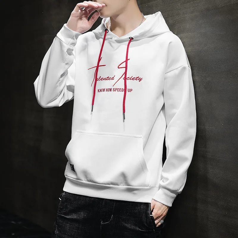

Spring Autumn Men's Hoodie Baby Beige Pullover Korean Style Fashion Teen Casual Sweatshirt Oversized Hoodie Men's Clothing M-3XL