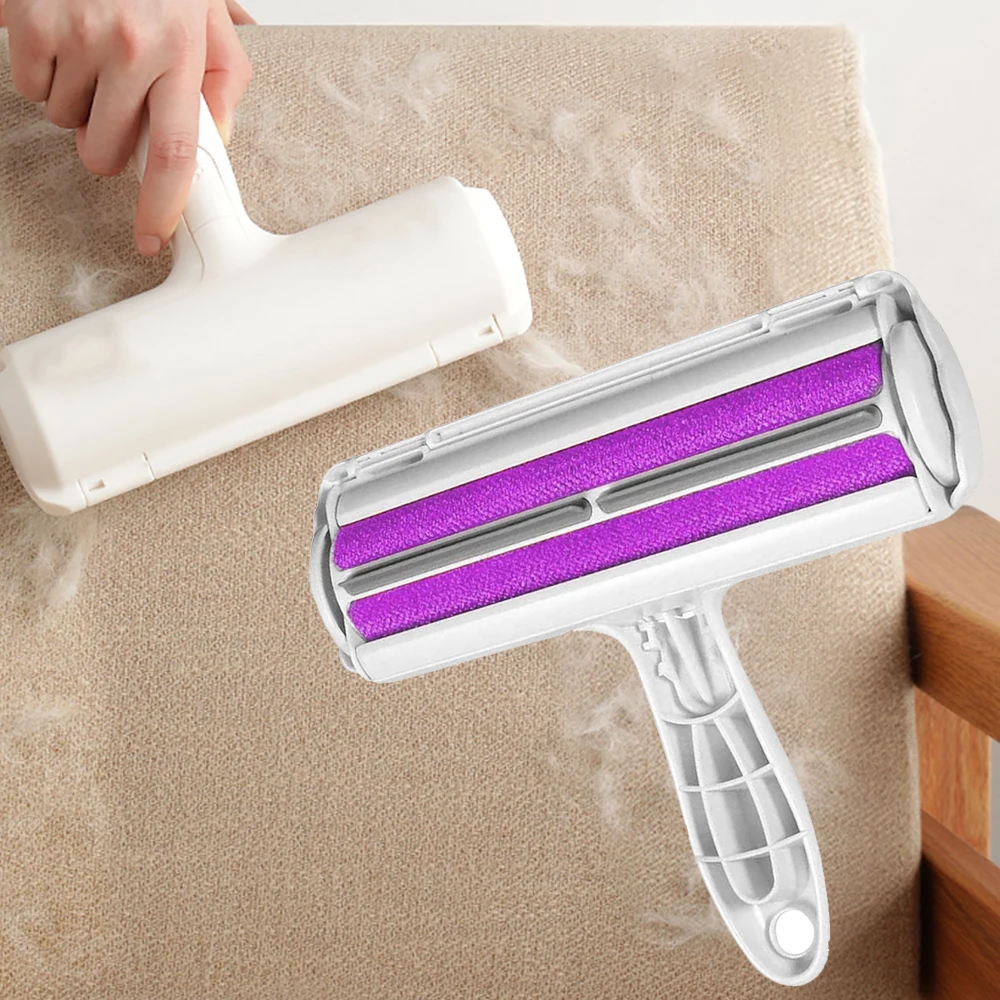 

Portable Hair Removal Brush Plastic Pet Hair Convenient Self Cleaning Lint Carpet Sofa Comb Household Cleaning Tools
