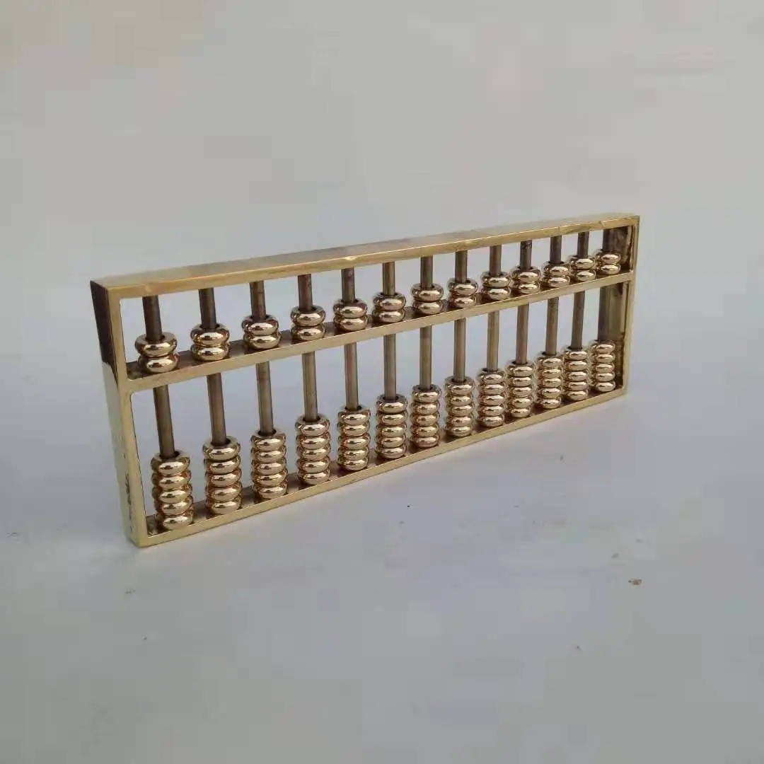 

Collectible Chinese Brass suan pan carved Abacus-Calculator Decoration Crafts