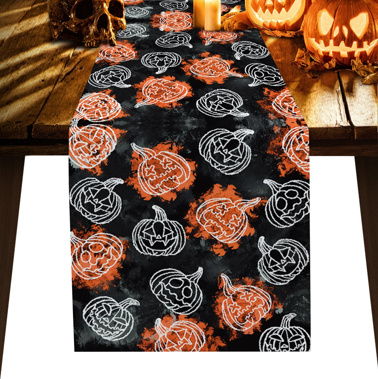 

Home Decor Table Runner Wedding Decoration Tablecloth Kitchen Table Runnershalloween Pumpkin