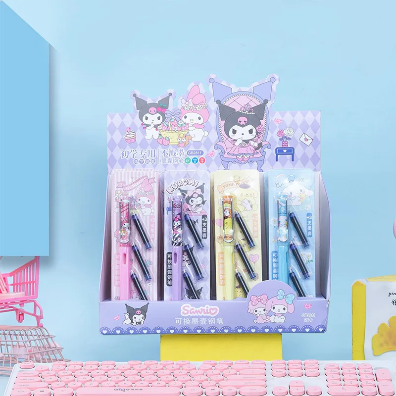 

Ручка перьевая Sanrio Kuromi, со сменным пузырьком, 0,5 мм, 24 шт.