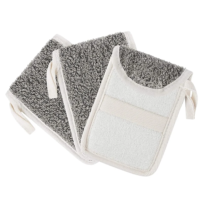 

HOT 3 Pcs Soap Saver Pouch,Exfoliating Soap Bag Body Scrubber Exfoliator Sponge Holder Hanging Rope Bags For Bath Or Shower