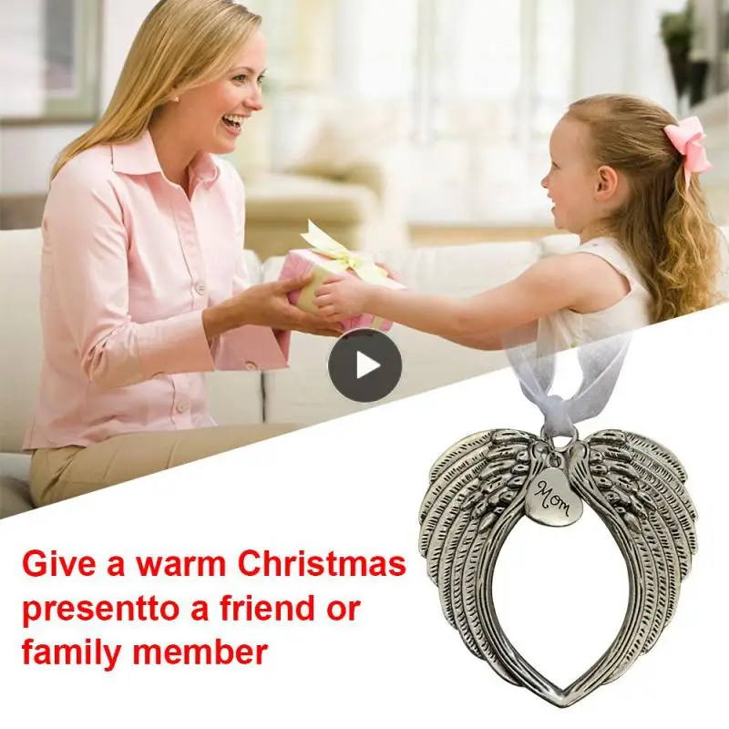 

Angel Ornament Christmas Pendant A Piece Of My Heart Is In Heaven Xams Tree 2020 Gift Party Family Home Decoration