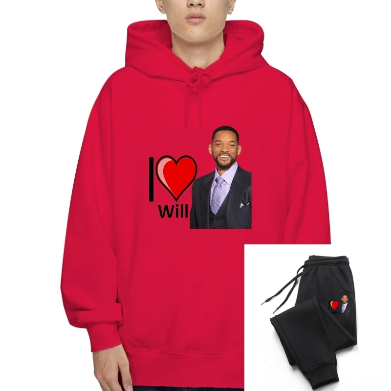 

Свитшот с надписью «I Love Heart Will Smith», T711