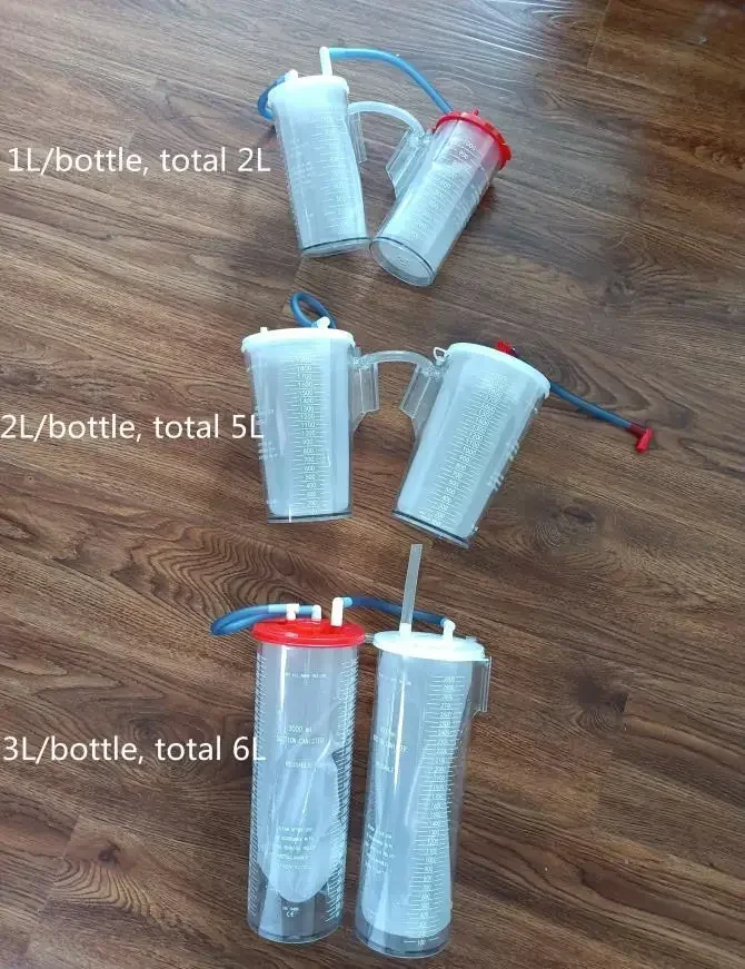 Хирургический аспиратор Heavy du ty с высокой частотой насоса 32 л и двумя бутылками