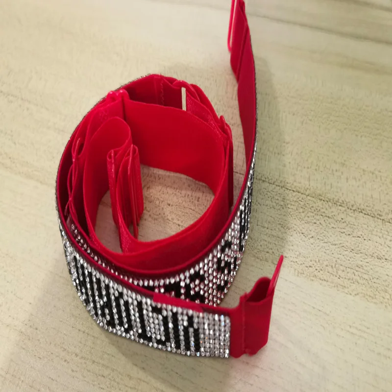 houlder Strap Rhinestone LOGO Slip-Resistant Bra Straps Belt Buckle Bra Shoulder Strap Women Underwear Bra Intimates Accessories