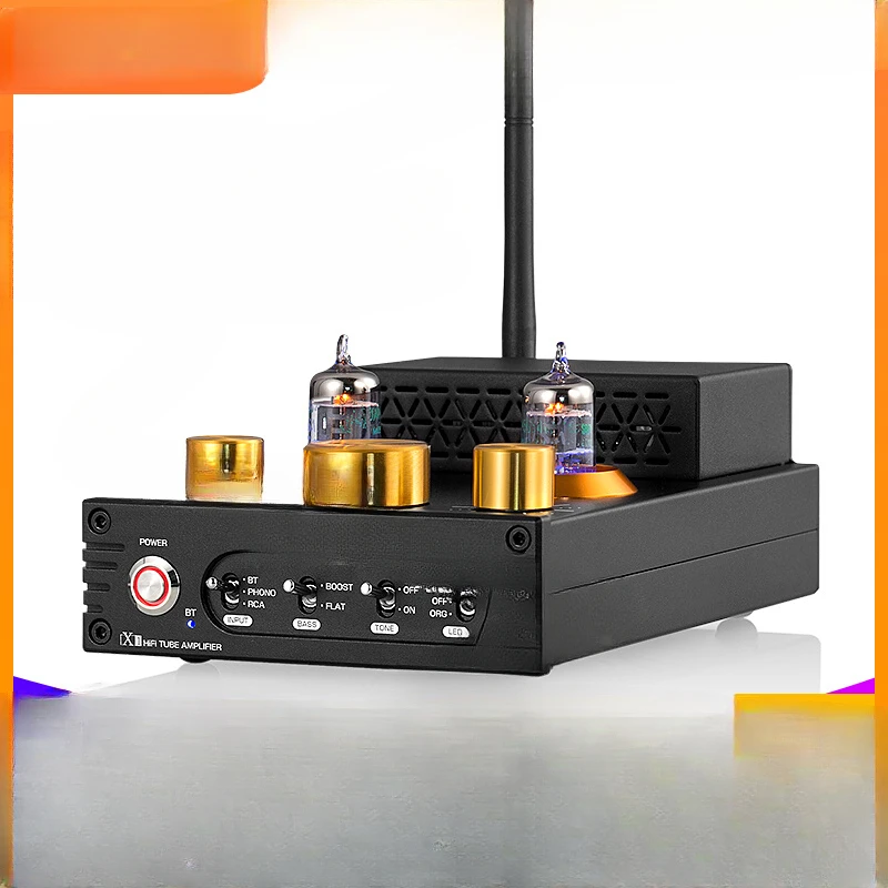 

HiFi electronic tube bile pump Bluetooth 5.0 power amplifier MM player 160W * 2 power amplifier supports APTX