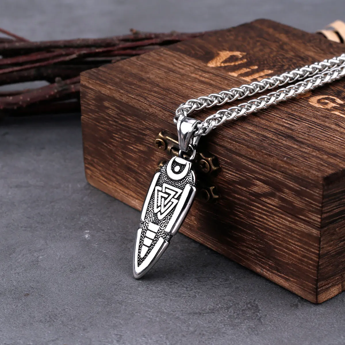 РУНИЧЕСКАЯ подвеска мужские из нержавеющей стали 316 с языческий амулет одином