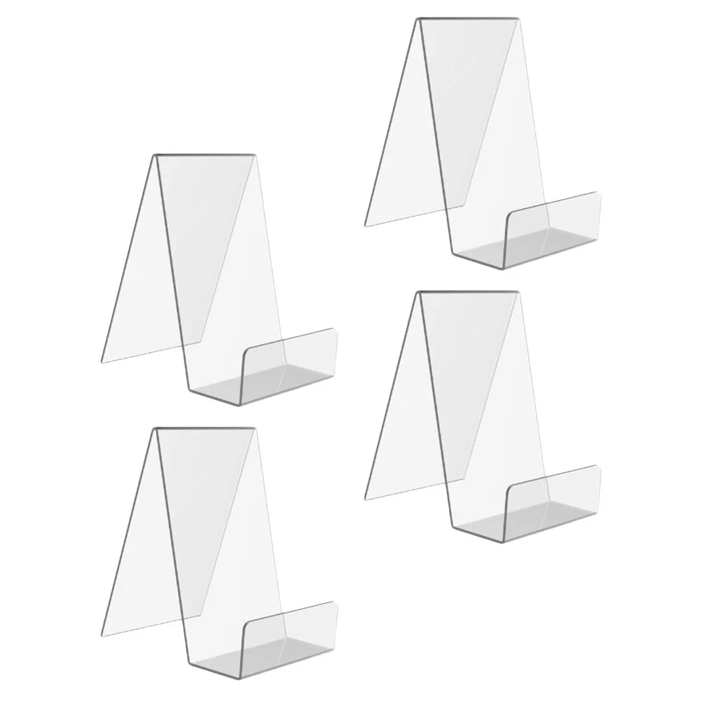 

4Pcs Functional Book Display Stands Notebook Racks Phone Display Brackets