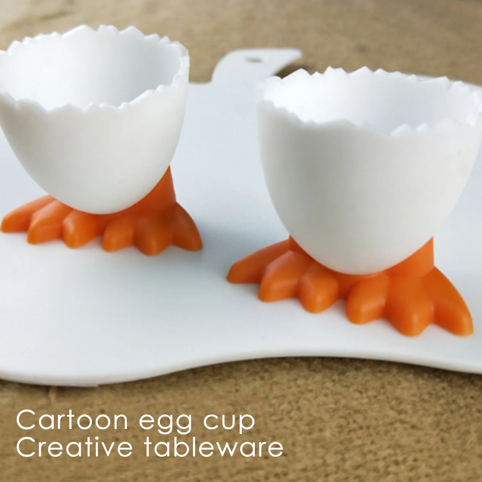 

2/4Pcs Egg Holder Creative Egg Cup Cute Egg Opener Separator Boiled Eggs Container Kitchen Cooking Tool Accessories