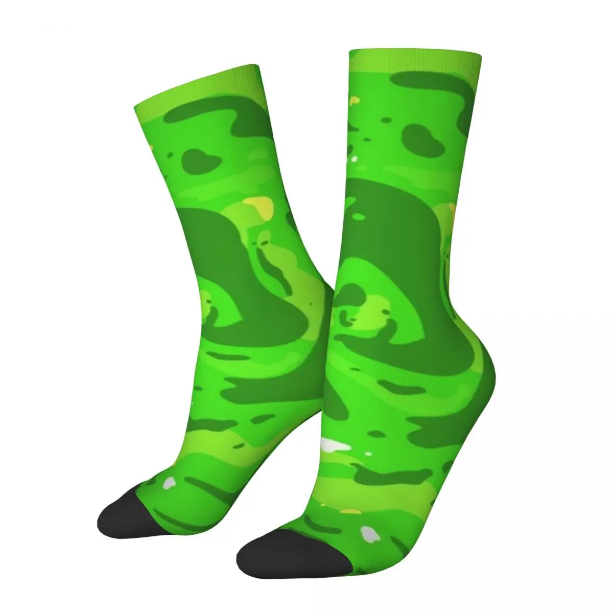 

Hip Hop Vintage Morty Funny Crazy Men's compression Socks Unisex Pickle Rick Street Style Seamless Printed Funny Happy Crew Sock