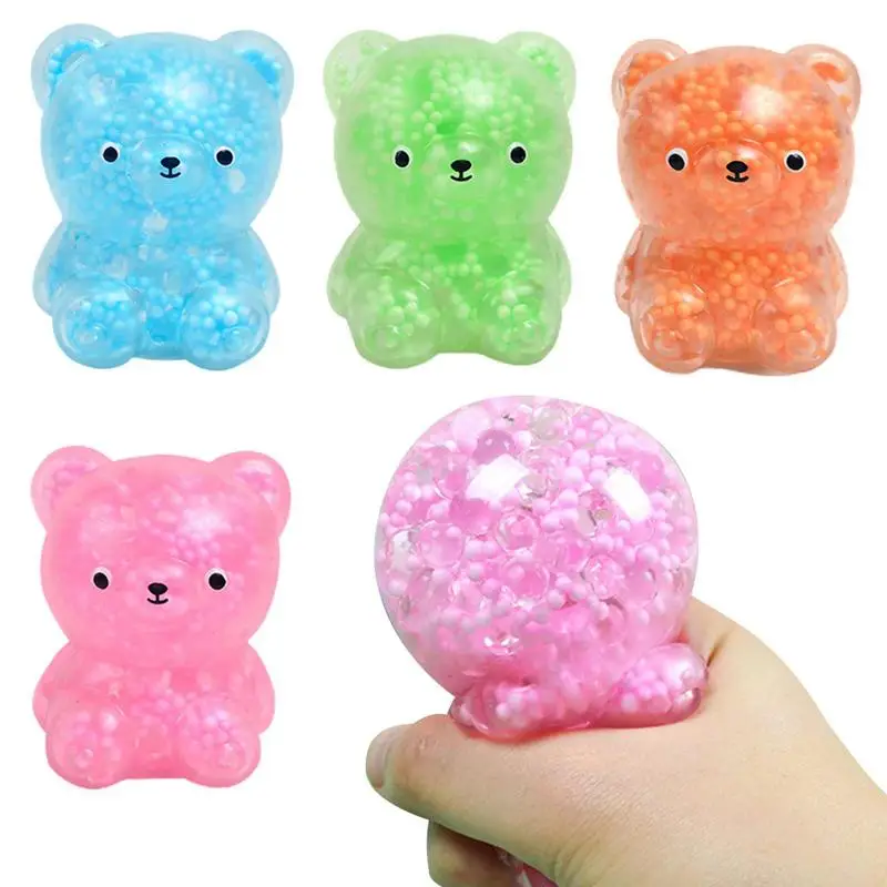 

Мячи для снятия стресса Bear для детей, мягкая игрушка, смягчающие шарики для сжимания, сенсорная игрушка, ручка, мяч для снятия стресса, сувен...