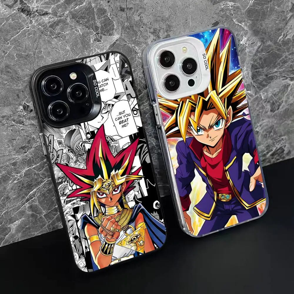Фото Чехол для телефона Yugioh Yami Yugi для iPhone 17 16 15 14 13 12 11 X XR XS Air Pro Max Plus, черный, цветной, серебристый №2