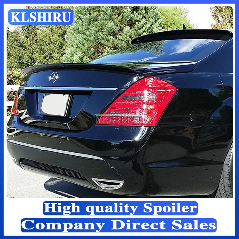 

Для Mercedes Benz S Class W221 2008 2009 2010 2011 2012 ABS спойлер из материала задние крылья багажника для benz S320 S400 S420 S450 S600