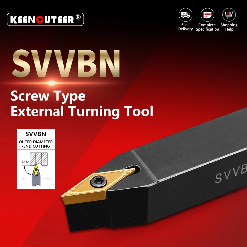 External Turning Tool SVVBN SVVBN1212 SVVBN1616 SVVBN2020 SVVBN2525 Cutter Bar CNC Lathe Bar Turning Holder