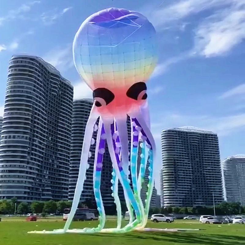 12 м Радужные воздушные змеи-осьминоги надувные игрушки парашют виндсерфинг