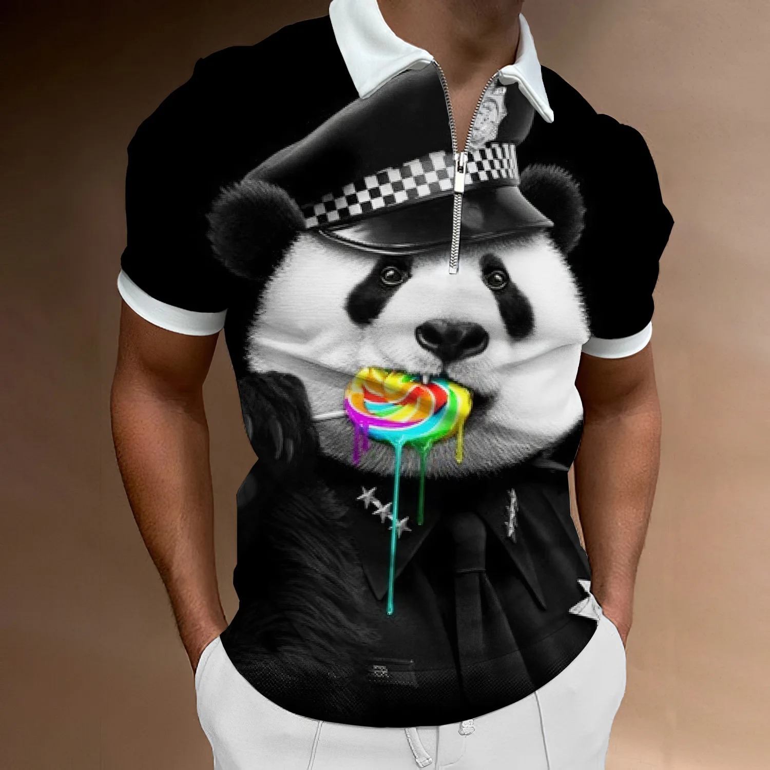 

POLO Summewomenllinennt Polo Shirt Streetwear Short Fashiongothic Mens Clothing Print Men Sleeve Style Sleeve Length Collar