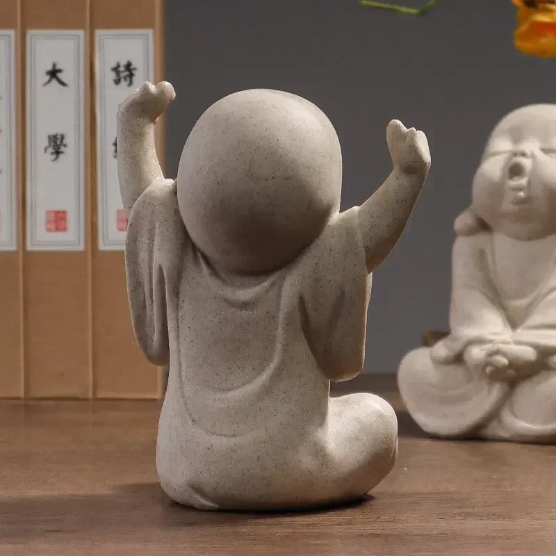 Смола Vilead из песчаника милая Спящая Женская интерьерная статуя маленького Будды