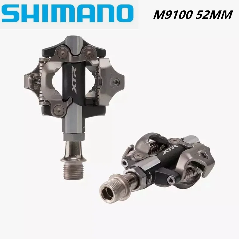 Фото Комплект педалей Shimano XTR PD-M9100 SPD с короткой осью и самоблокировкой для горного велосипеда, с шипами SM-SH51 №2
