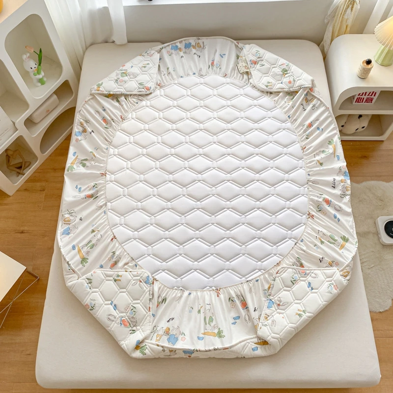 с эластичным чехлом дышащая кровать мягкая простыня лента (без наволочки)