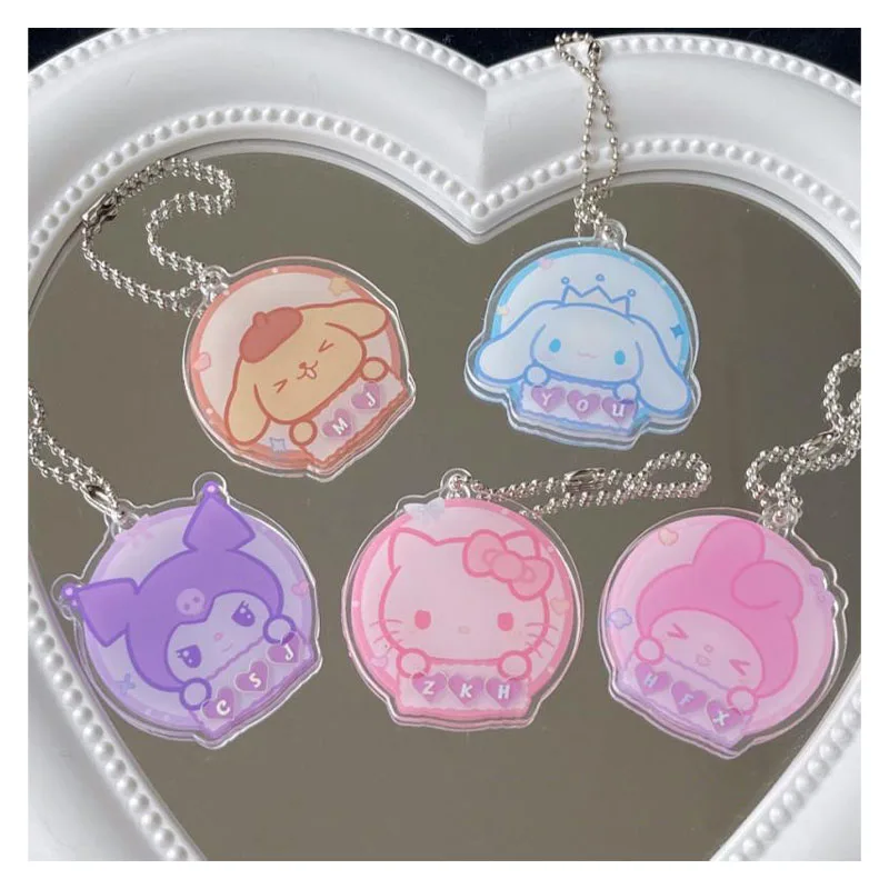 

5 см Sanrios Kawaii Мультфильм My Melody Kuromi Cinnamoroll брелок котенок милая сумка Подвеска акриловая сумка аксессуары